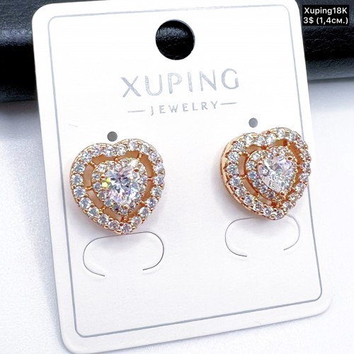 Сережки Xuping18К 20040 ( 1.4 см.)